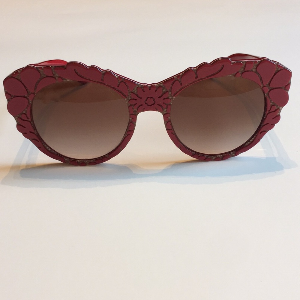 DOLCE AND GABBANA Red Sunglasses!